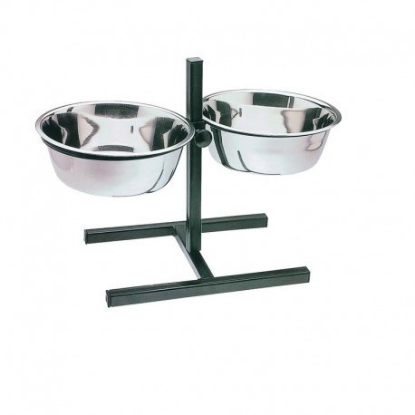 COMEDERO SOPORTE REGULABLE DOBLE