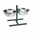 COMEDERO SOPORTE REGULABLE DOBLE